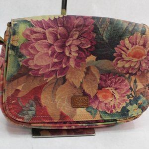 Vintage Casa Lopez Floral Leather Crossbody
